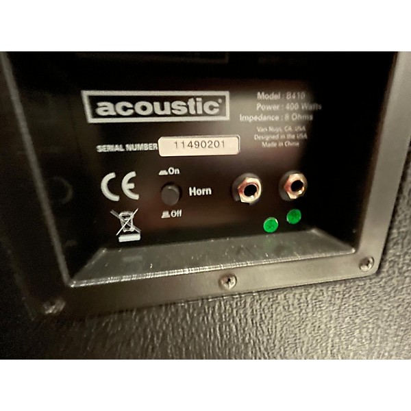 Used Acoustic B410 400W 4x10 Bass Cabinet