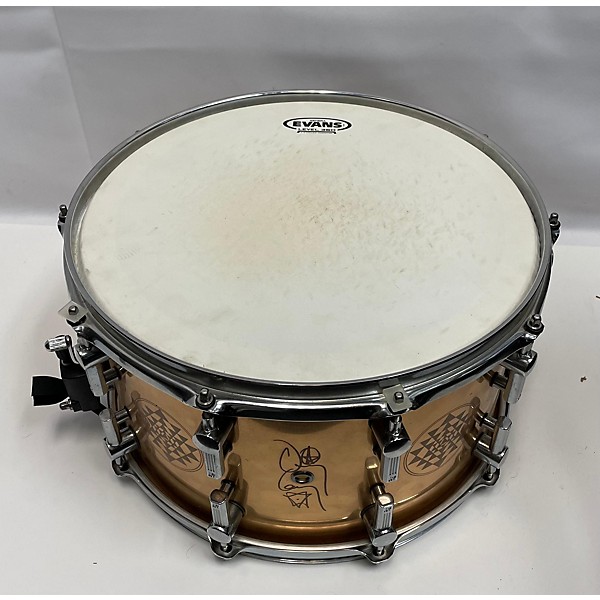 Used SONOR Used SONOR 8X14 DANNY CAREY SIGNATURE SNARE Drum BRONZE