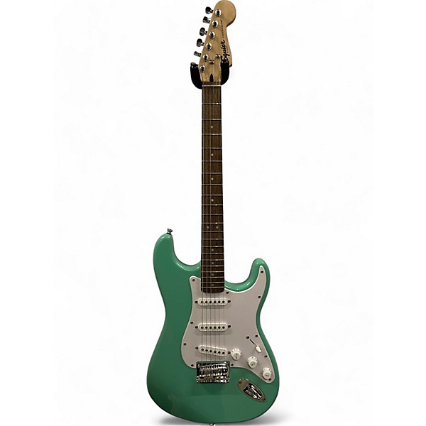 Used Squier Used Squier Bullet Stratocaster Surf Green Solid Body Electric Guitar