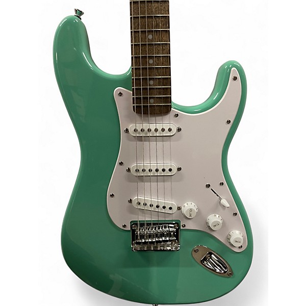 Used Squier Used Squier Bullet Stratocaster Surf Green Solid Body Electric Guitar