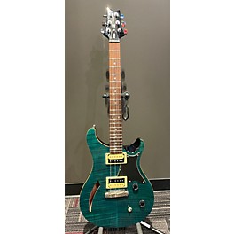 Used PRS Used PRS SE Custom 22 Semi-Hollowbody Teal Hollow Body Electric Guitar