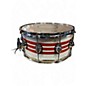 Used Premier 14X7 Genista White with Red Stripes Drum thumbnail