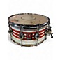 Used Premier 14X7 Genista White with Red Stripes Drum