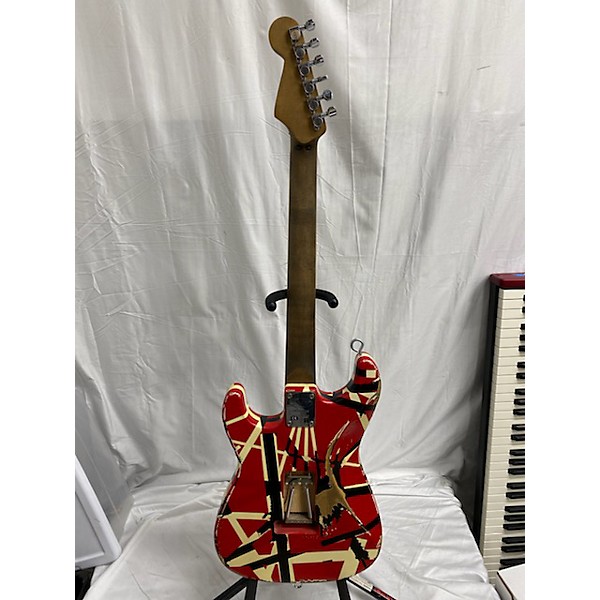 Used EVH Used EVH STRIPE SERIES FRANKIE Red Solid Body Electric Guitar