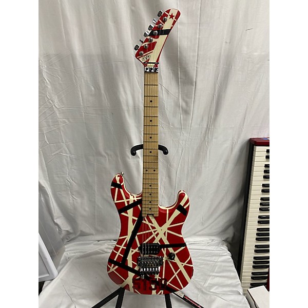 Used EVH Used EVH Striped Series 5150 Red Solid Body Electric Guitar