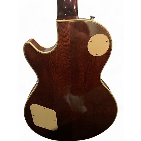 Used Cort sINGLE cUT FLAMED ICED TEA BURST Solid Body Electric Guitar