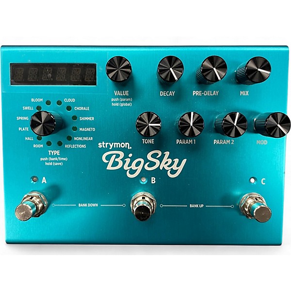 Used Strymon Bigsky Reverb Effect Pedal