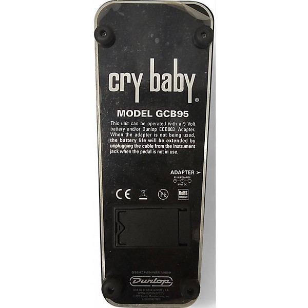 Used Dunlop Used Dunlop GCB95 Original Crybaby Wah Effect Pedal