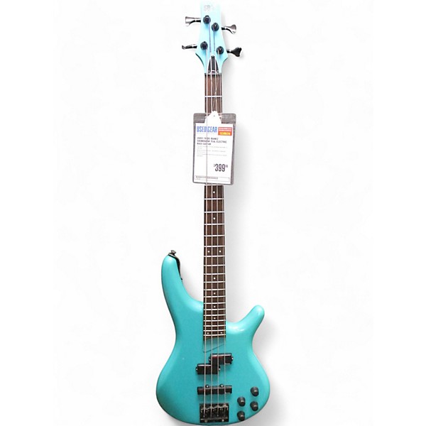 Used 1990s Ibanez Soundgear Teal Electric Bass Guitar