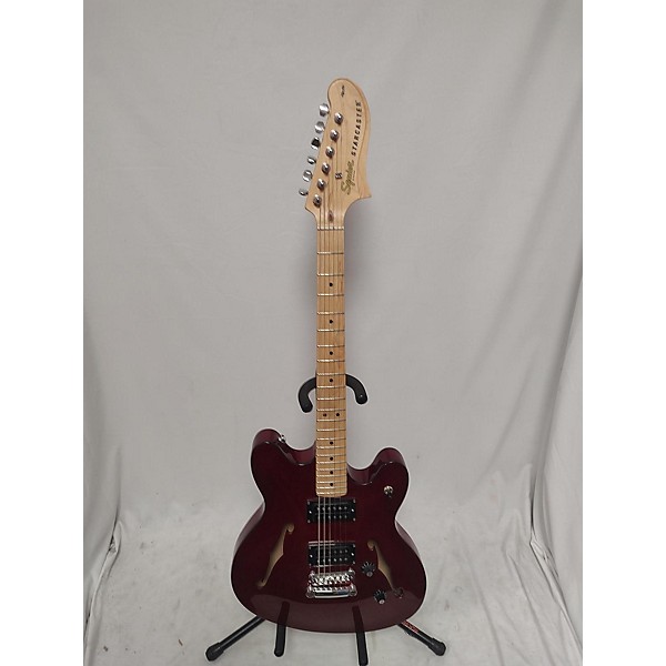 Used Squier Used 2021 Squier Affinity Series Starcaster Hollow Candy Apple Red Hollow Body Electric Guitar