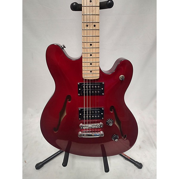 Used Squier Used 2021 Squier Affinity Series Starcaster Hollow Candy Apple Red Hollow Body Electric Guitar