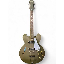 Used Epiphone Casino WORN OLIVE DRAB Hollow Body Electric Guitar