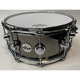 Used DW Used DW 14X6.5 Collector's Series Black Nickel Over Brass Snare Drum 6.5x14 Drum Black