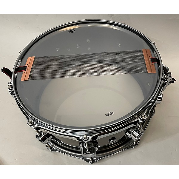 Used DW Used DW 14X6.5 Collector's Series Black Nickel Over Brass Snare Drum 6.5x14 Drum Black