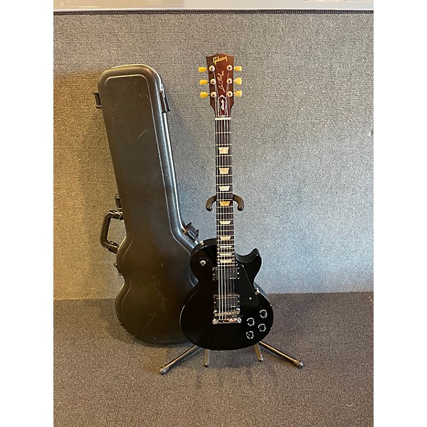 Used Gibson Used Gibson Les Paul Studio W/ EMG Black Solid Body Electric Guitar