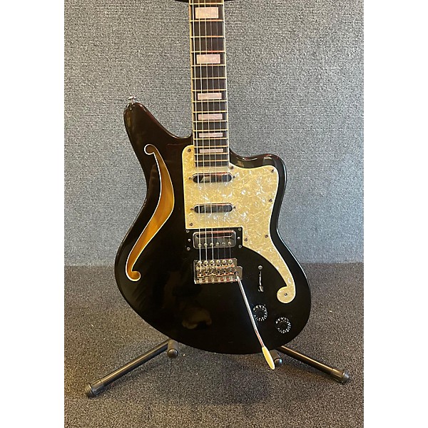 Used D'Angelico Used D'Angelico Premier Series Bedford SH Limited-Edition Black Flake Hollow Body Electric Guitar