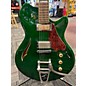 Used Supro Conquistador W/Bigsby Trans Racing Green Hollow Body Electric Guitar