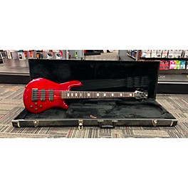 Used Spector euro 5 Trans Red Electric Bass Guitar