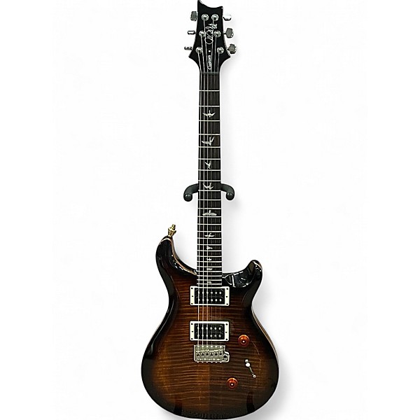 Used PRS SE Custom 24 Black Gold Solid Body Electric Guitar