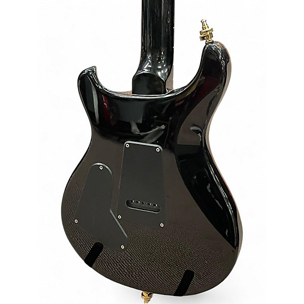 Used PRS SE Custom 24 Black Gold Solid Body Electric Guitar