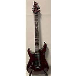 Used Schecter Guitar Research Used Schecter Guitar Research Hellraiser C1 Floyd Rose Sustaniac Left Handed Black Cherry El...