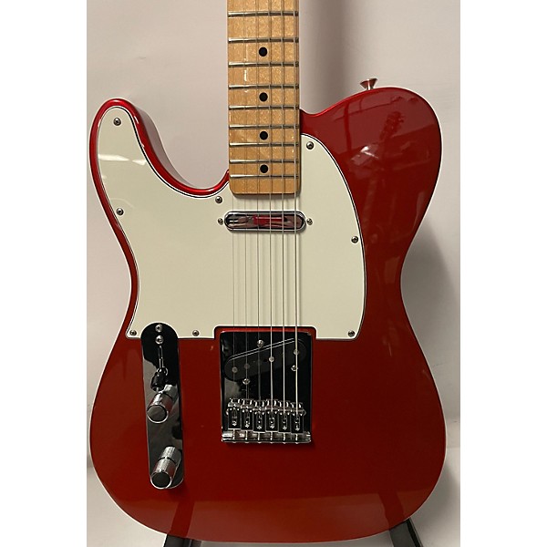 Used Fender Standard Telecaster Left Handed Candy Apple Red Electric Guitar