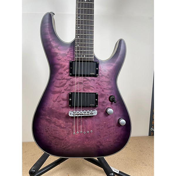 Used Schecter Guitar Research Used Schecter Guitar Research C1 Platinum Purple Burst Solid Body Electric Guitar