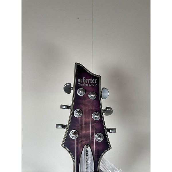 Used Schecter Guitar Research Used Schecter Guitar Research C1 Platinum Purple Burst Solid Body Electric Guitar