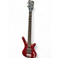 Used RockBass by Warwick Used RockBass by Warwick Corvette 5 String Red Electric Bass Guitar thumbnail