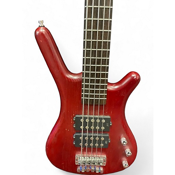 Used RockBass by Warwick Used RockBass by Warwick Corvette 5 String Red Electric Bass Guitar