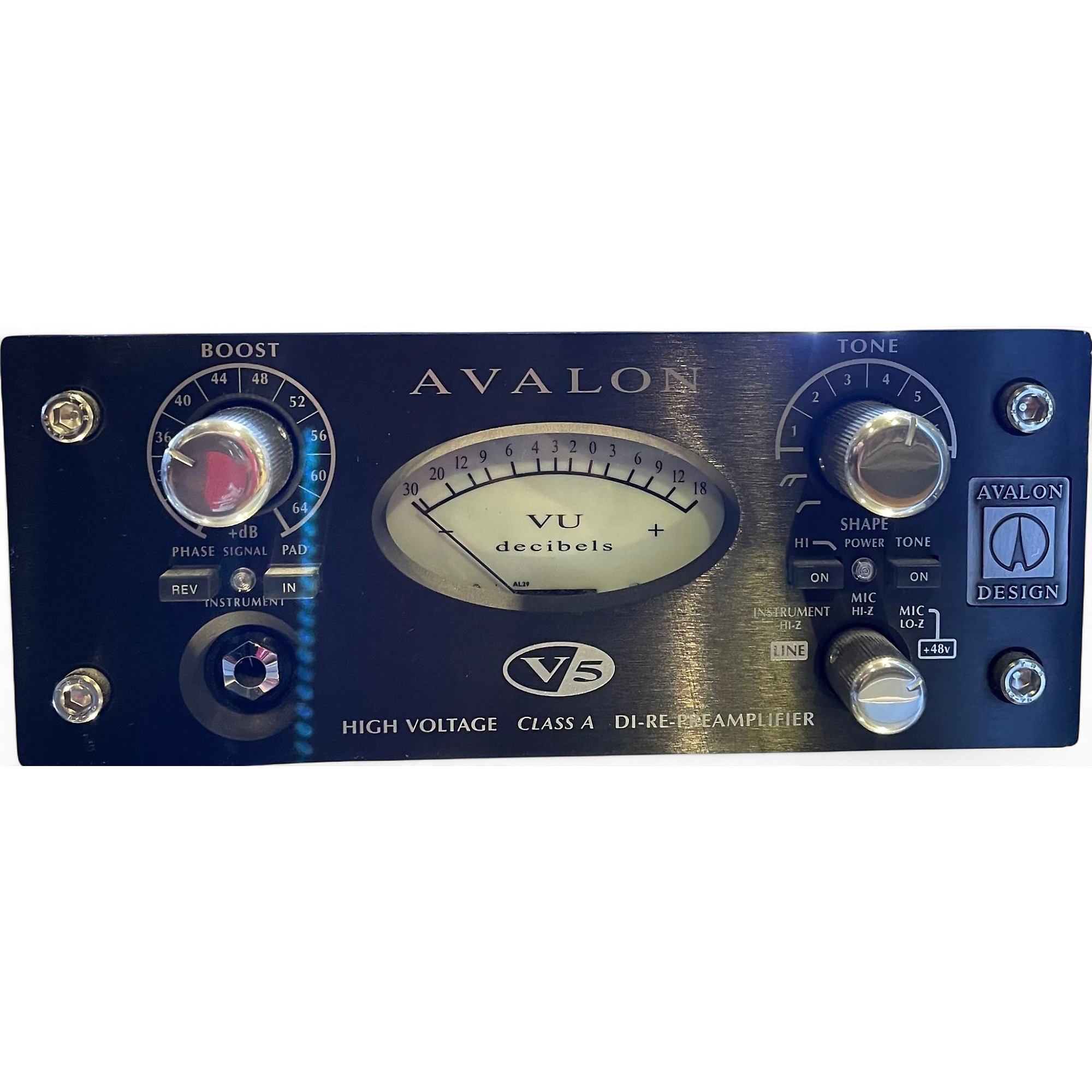 Used Avalon Used Avalon V5 Pure Class A Mono Channel Strip | Guitar Center