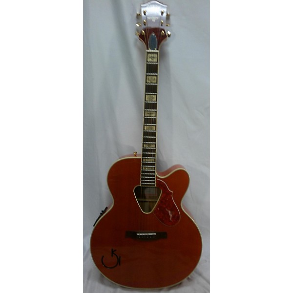 Used Gretsch Guitars Used Gretsch Guitars G6022C Red Acoustic Electric Guitar