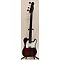 Used Aio Used AIO TB4 Crimson Red Trans Electric Bass Guitar thumbnail