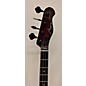 Used Aio Used AIO TB4 Crimson Red Trans Electric Bass Guitar