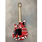 Used EVH Used EVH Wolfgang Special Striped Series Red, Black, And White Solid Body Electric Guitar