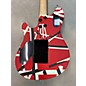 Used EVH Used EVH Wolfgang Special Striped Series Red, Black, And White Solid Body Electric Guitar