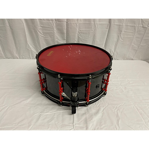 Used SJC Drums Used SJC Drums 6.5X14 Alan Arnold Snare Drum Black And Red