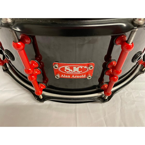 Used SJC Drums Used SJC Drums 6.5X14 Alan Arnold Snare Drum Black And Red