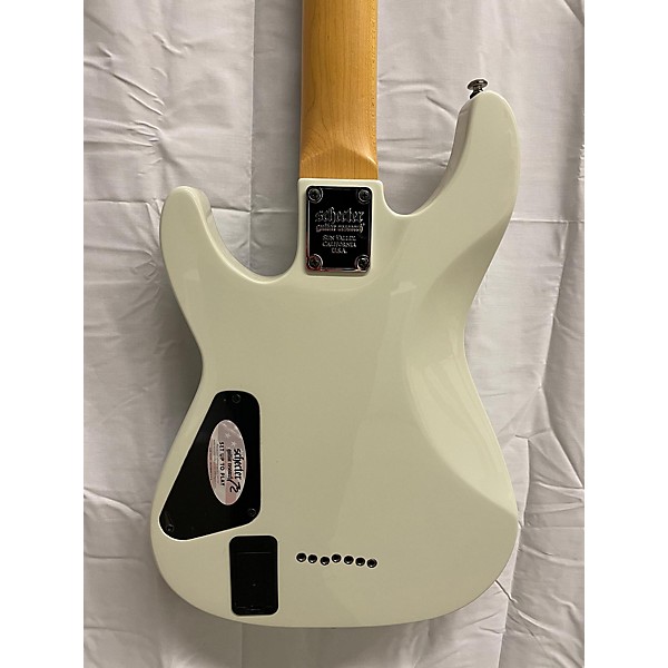 Used Schecter Guitar Research Used Schecter Guitar Research Demon 7 String White Solid Body Electric Guitar