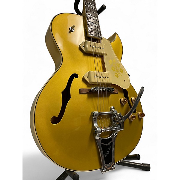 Used Epiphone ES295 Premium Metallic Gold Hollow Body Electric Guitar