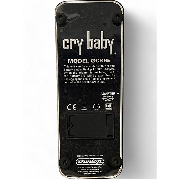 Used Dunlop Used Dunlop GCB95 Original Crybaby Wah Effect Pedal