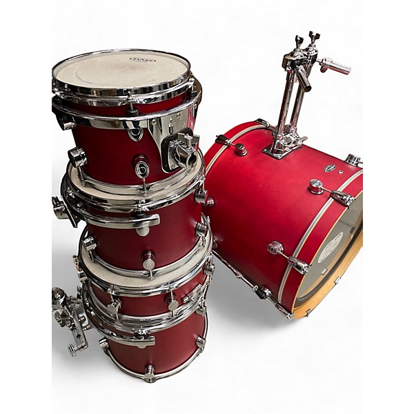 Used PDP by DW Used PDP By DW 5 piece Pacific Series F Christmas Red Drum Kit