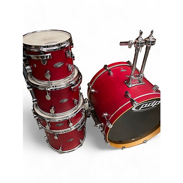 Used PDP by DW Used PDP By DW 5 piece Pacific Series F Christmas Red Drum Kit