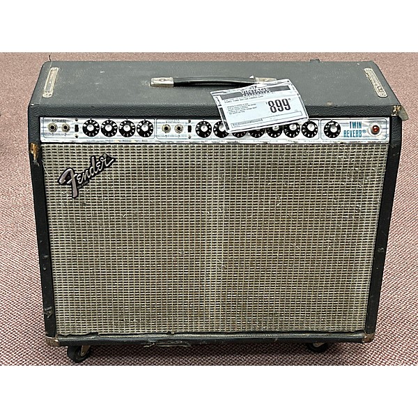 Vintage Fender Vintage 1979 Fender Twin Reverb Silver Panel Tube Guitar Combo Amp