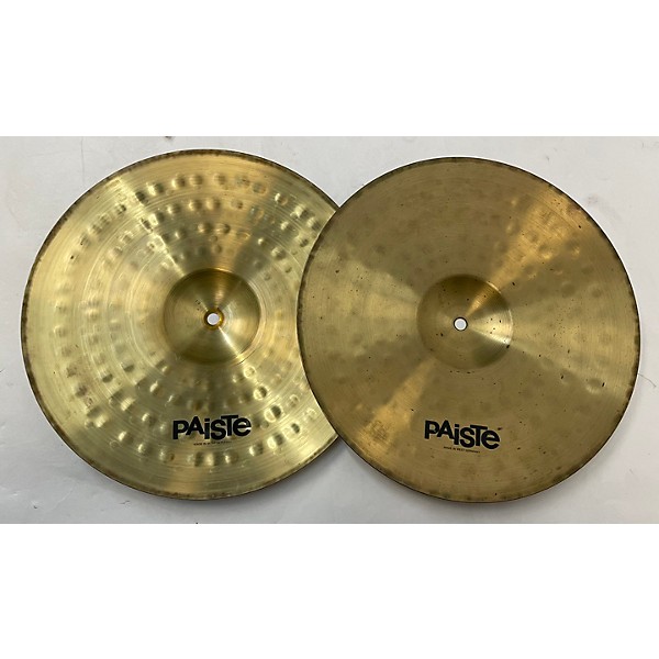 Used Paiste Used Paiste 14in 200 Series Hi-Hat Bottom / Top Pair Cymbal