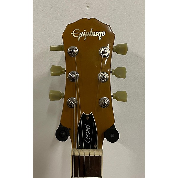 Used Epiphone Used Epiphone CORONET Metallic Gold Solid Body Electric Guitar