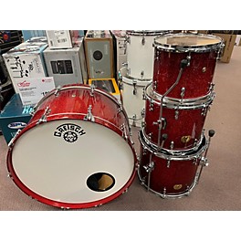 Used Peace Used Peace 4 piece Paragon Cutom Maple Red Sparkle Burst Drum Kit