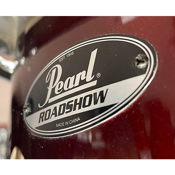 Used Pearl Used Pearl 5 piece ROADSHOW Wine Red Drum Kit