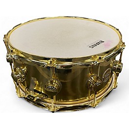 Used DW Used DW 14X7 Collector's Series Metal Snare Drum Gold