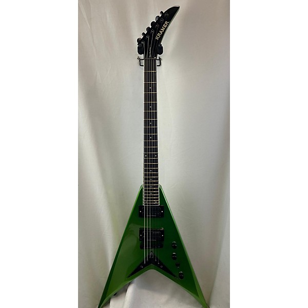 Used Kramer Used Kramer Dave Mustaine Vanguard "Rust In Peace" Alien Tech Green Solid Body Electric Guitar